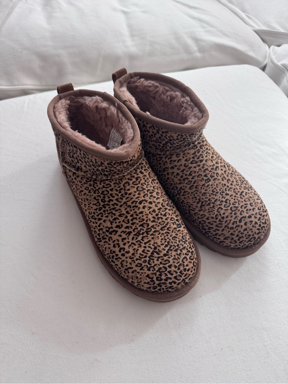 Uggs Women’s Leopard Print Cozy Booties - Brown